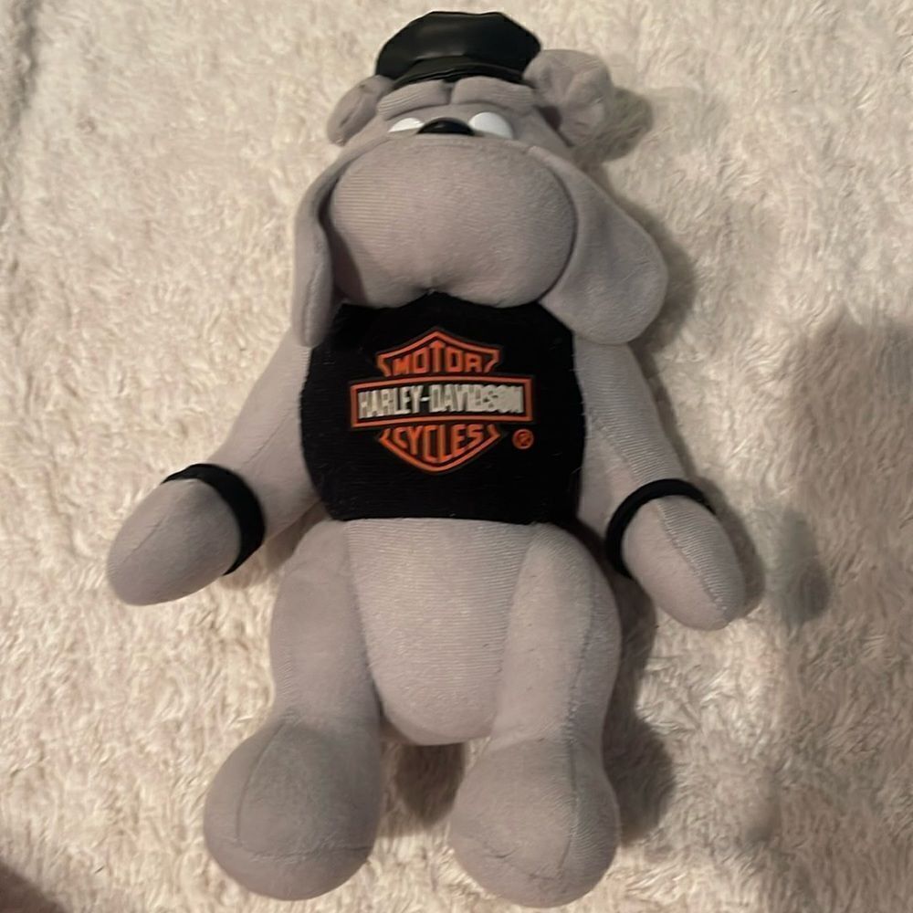 Harley Davidson bulldog plush vintage 1993